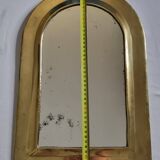 Vintage Moroccan Brass Mirror, Arch Shape, 43 x 29 cm