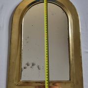 Vintage Moroccan Brass Mirror, Arch Shape, 43 x 29 cm