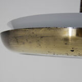 Lustre en laiton fonctionnaliste OVNI, années 1930, restauré