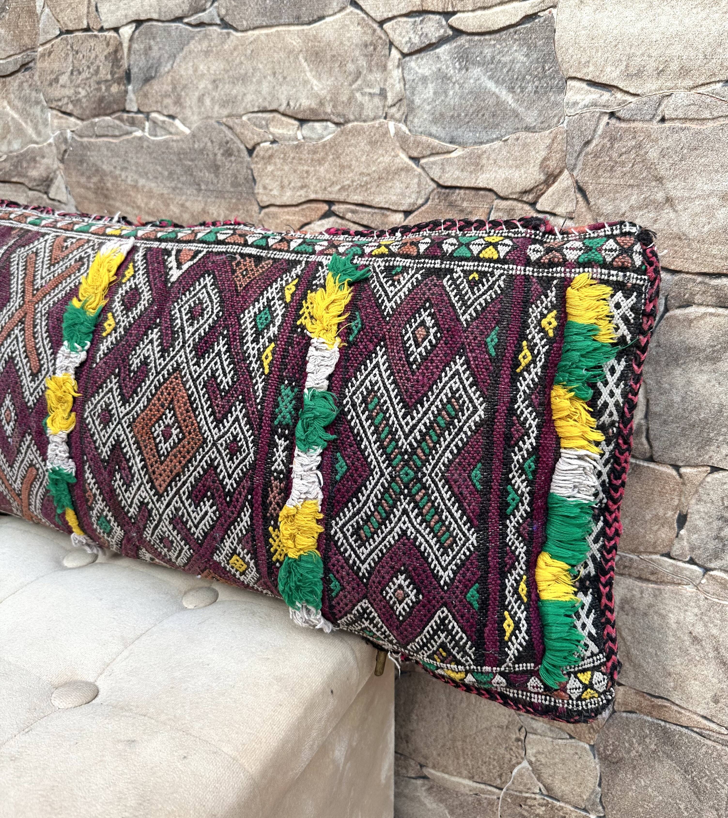 Berber Cushion, Vintage Moroccan Rug Cushion Cover, cushion