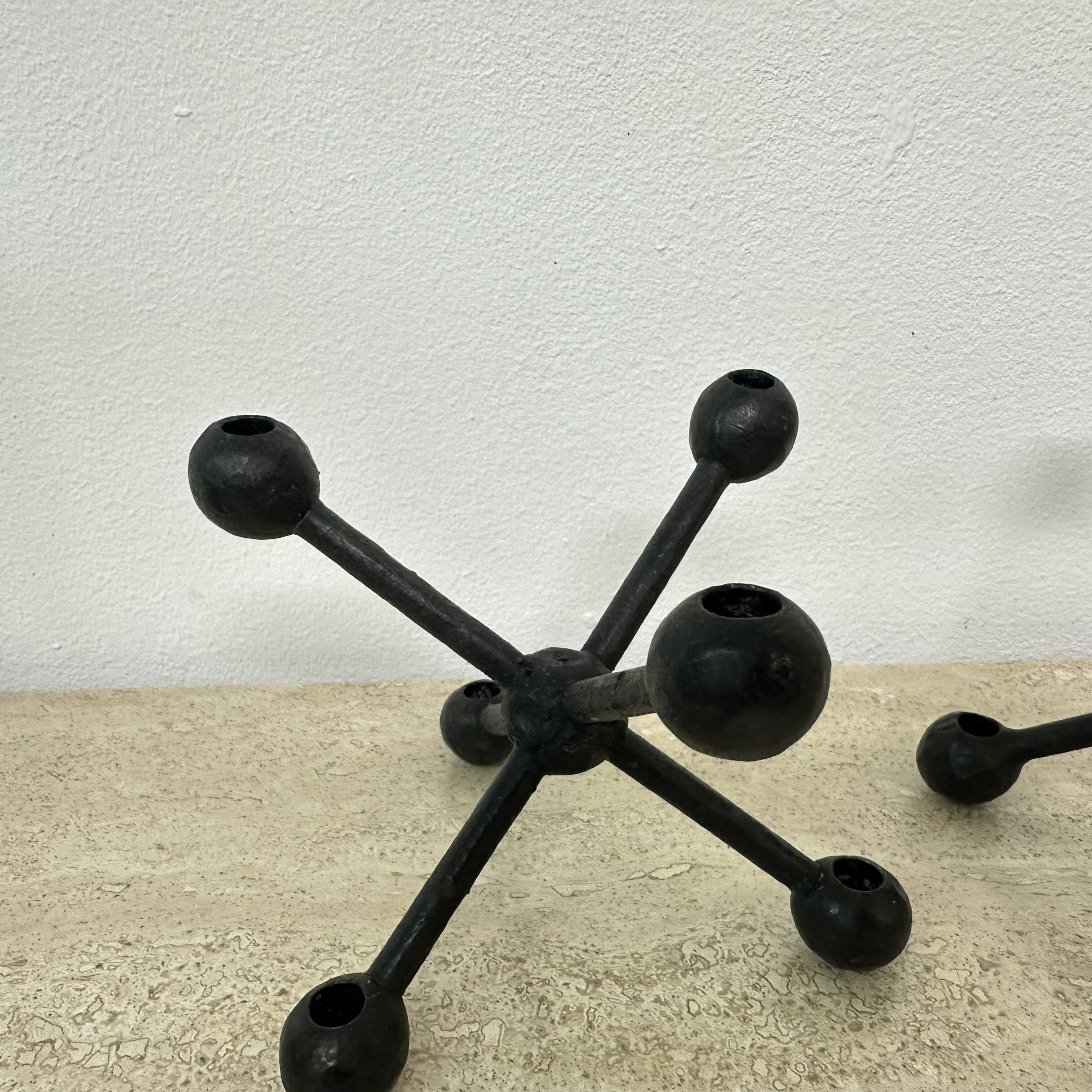 Set  of 2 candle sticks Scandinavian vintage 1960s