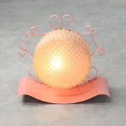 Mid-Century Intricate Italian Pink Wall Lamp, 1960s