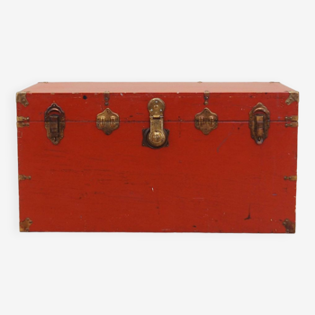 Red chest, Scandinavian design, 1950s