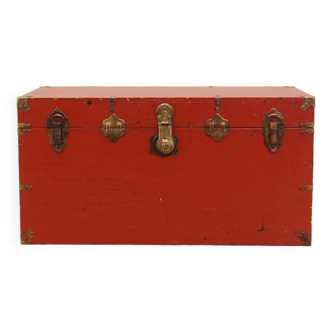 Red chest, Scandinavian design, 1950s