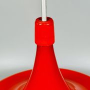 1960s/70s UFO Ceiling Lamp Hanging Lamp by Doria Leuchten Glass Space Age