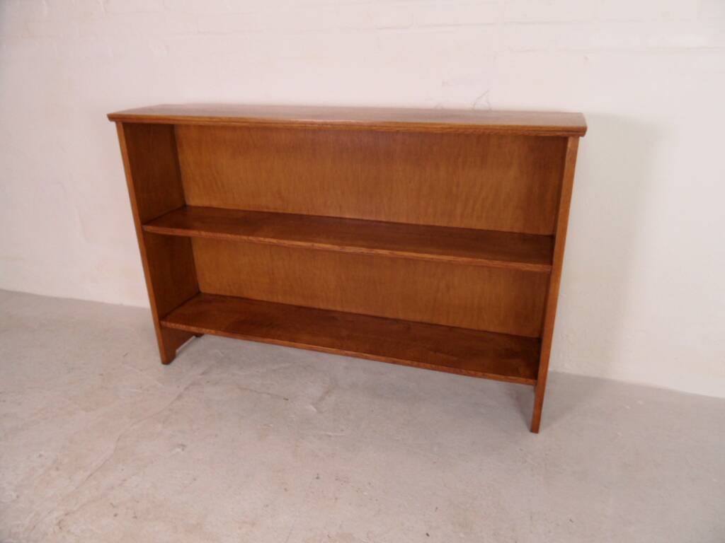 Vintage oak open bookcase