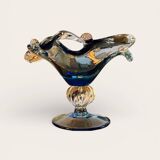 Murano blown glass centrepiece bowl - Vintage Sculptural Design