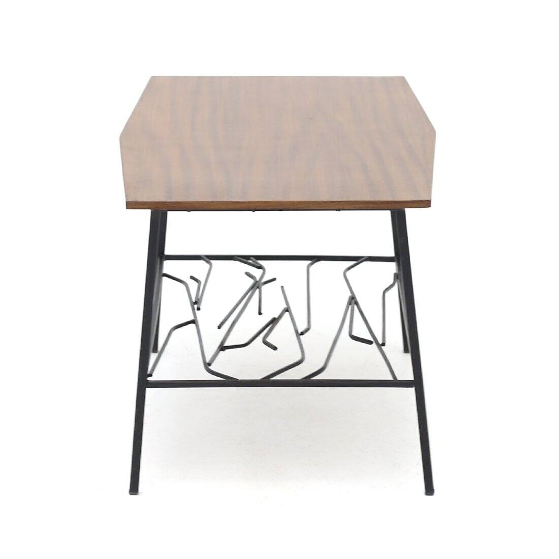 Coffee table with a wooden top, 1950s.