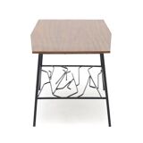 Coffee table with a wooden top, 1950s.