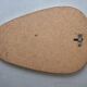 Asymmetrical oval rearview mirror vintage 1960