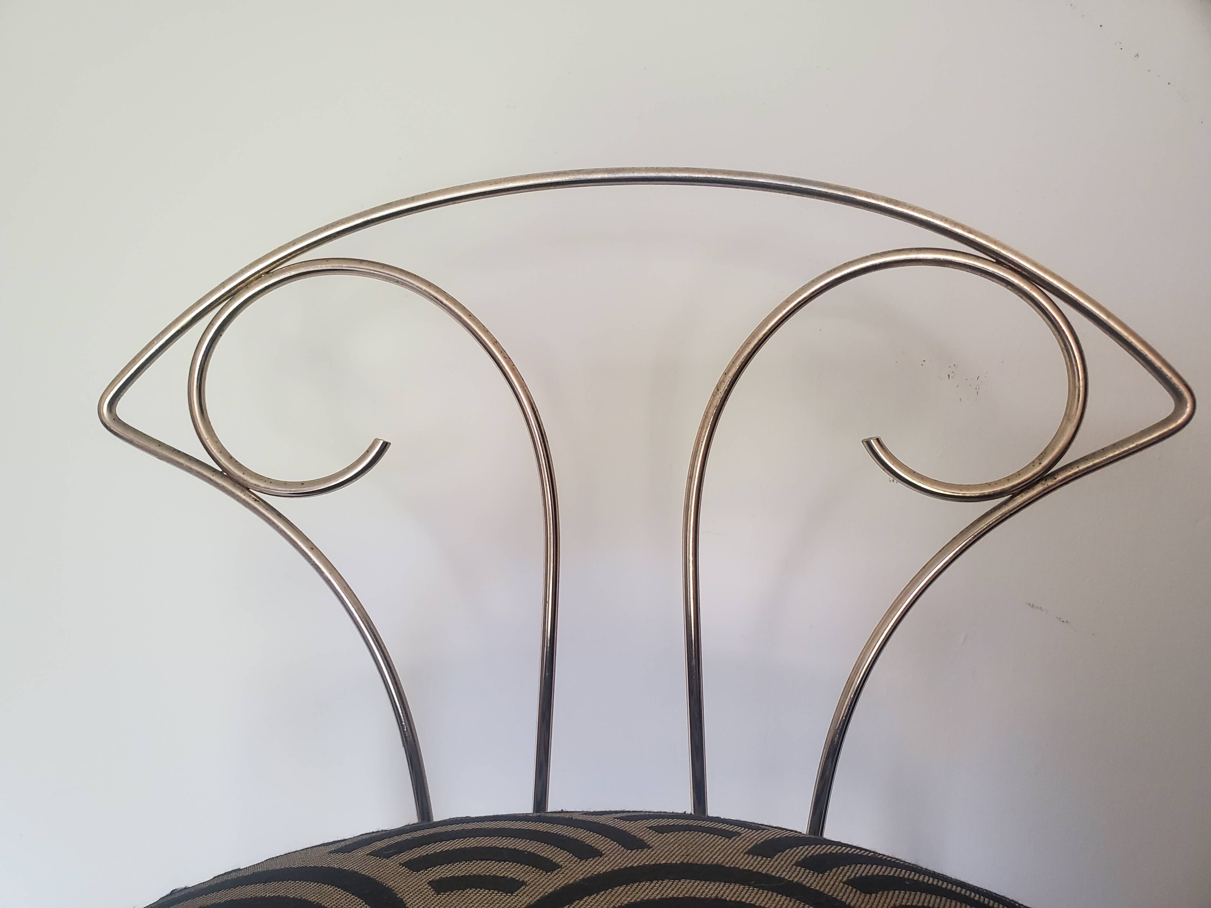 Art Deco swivel dressing table chair