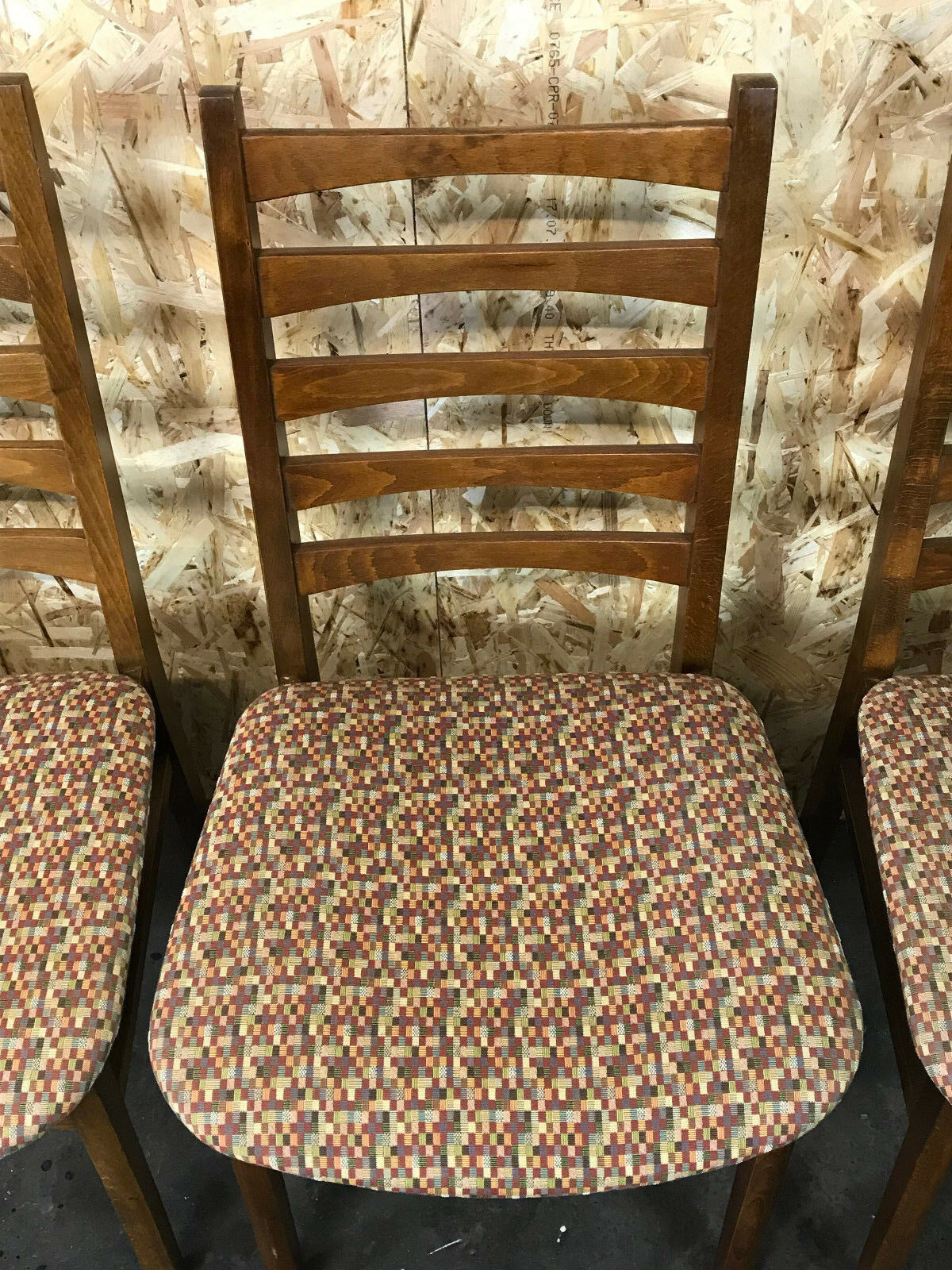 5x 60s 70s chairs dining chair dining chairs Danish design 60s