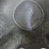 Large vintage pewter ewer 92% art deco floral