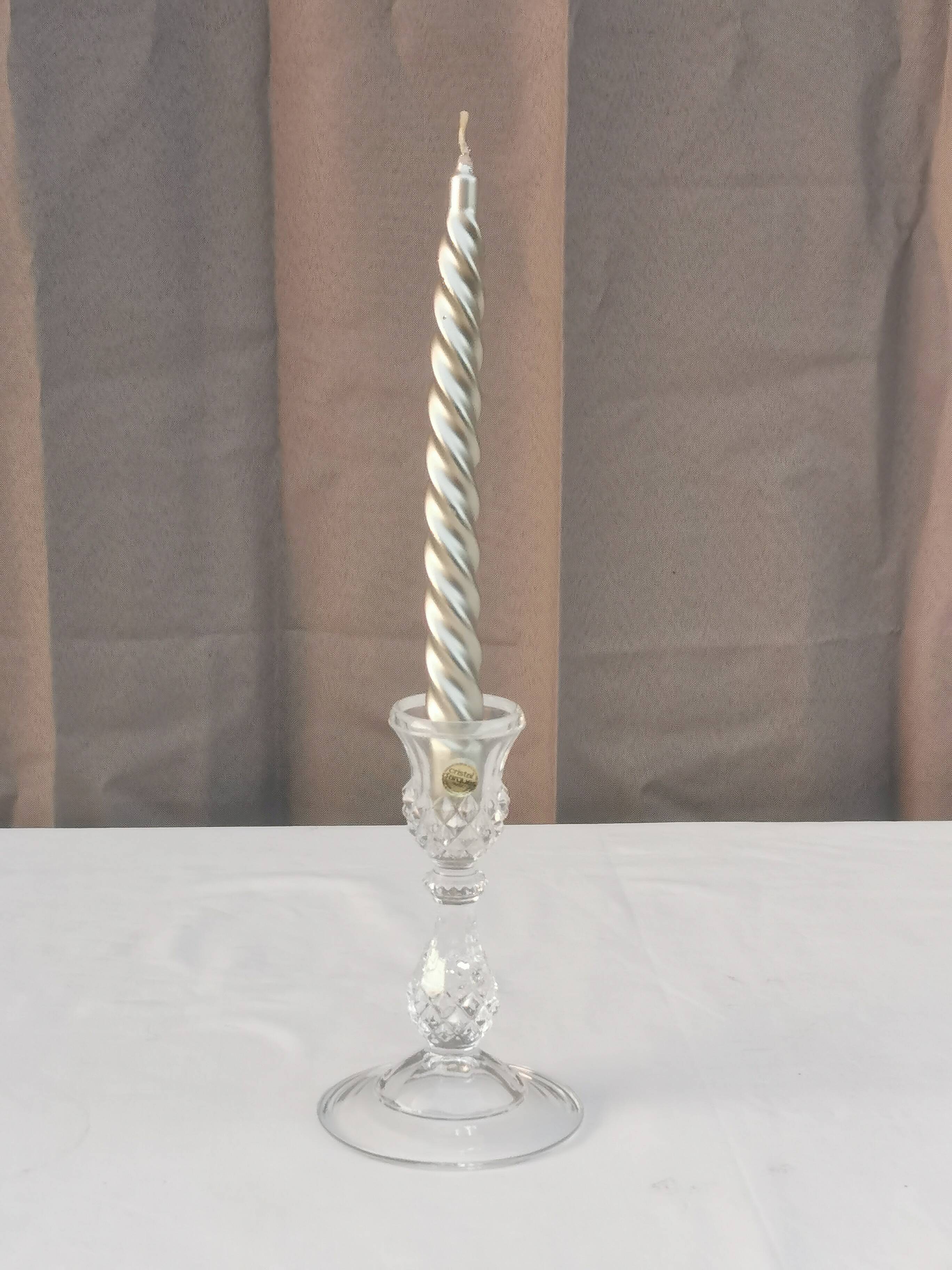 “cristal d’arques” candle holder