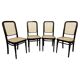 Set of 4 bentwood dining chairs by Thonet.