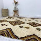 Tapis berbère coloré en laine fait main 260 X 160 CM