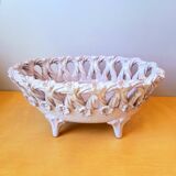 Natural Italian ceramic fruit bowl