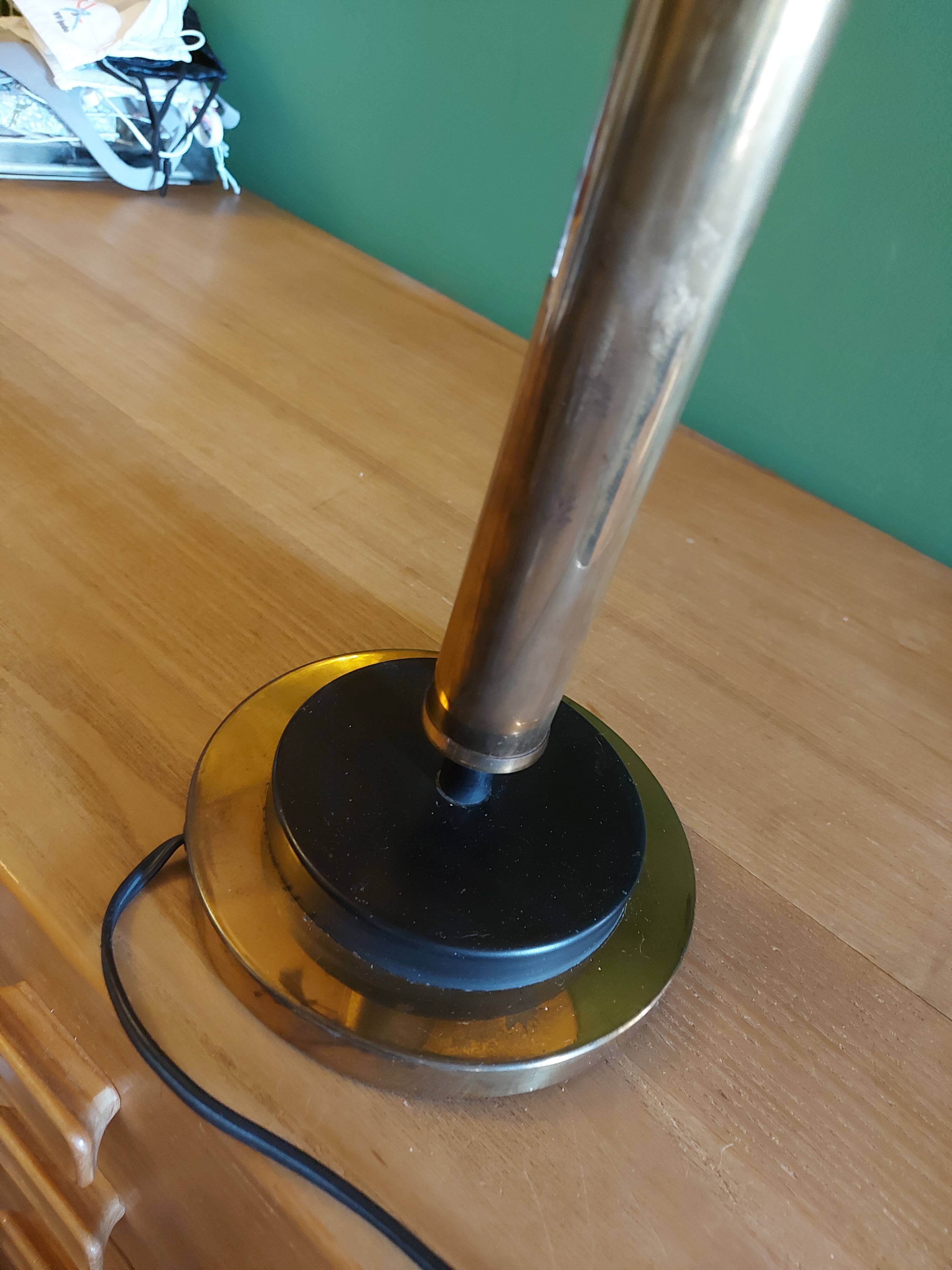 Brass lamp 30's Jules Leleu
