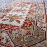 Vintage Turkish Kars handmade carpet 116cm x 175cm 1960s