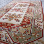 Vintage Turkish Kars handmade carpet 116cm x 175cm 1960s