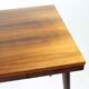 Table à manger extensible en noyer, style milieu du siècle, par Mier, Tchécoslovaquie, années 1960