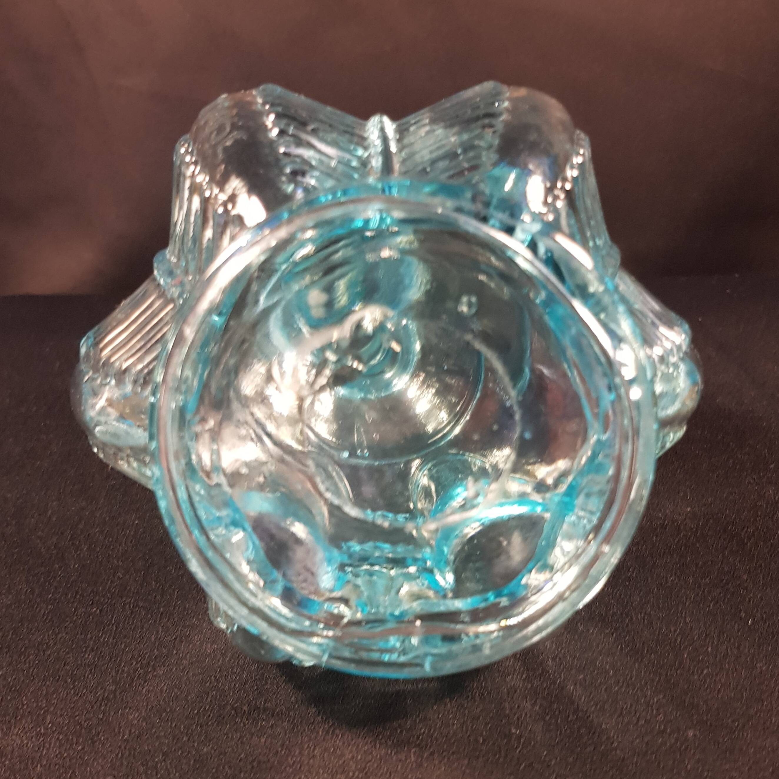 Blue Art Nouveau carafe