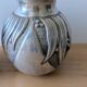 Pair of irman vases in aliometal, french design, 1950