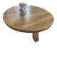 Table basse tripode vintage en bois massif