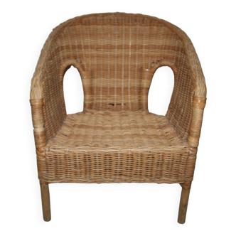 Petit fauteuil en rotin Chaise d'enfant Poupée