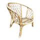 Woven rattan armchair, 1960