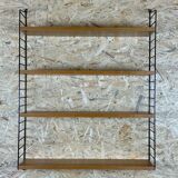 60's 70's oak string shelf module by Kajsa & Nils "Nisse" Strinning Sweden