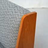 Sofa bed grey compass feet, 1960