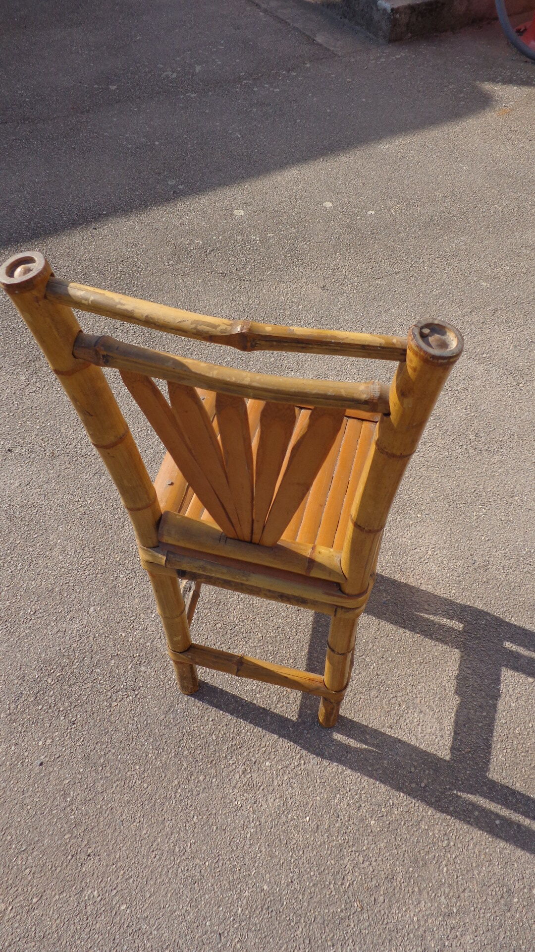 small bamboo chair