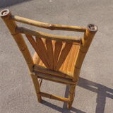 small bamboo chair