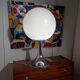 Lamp ball chrome foot tulip of the 1960s