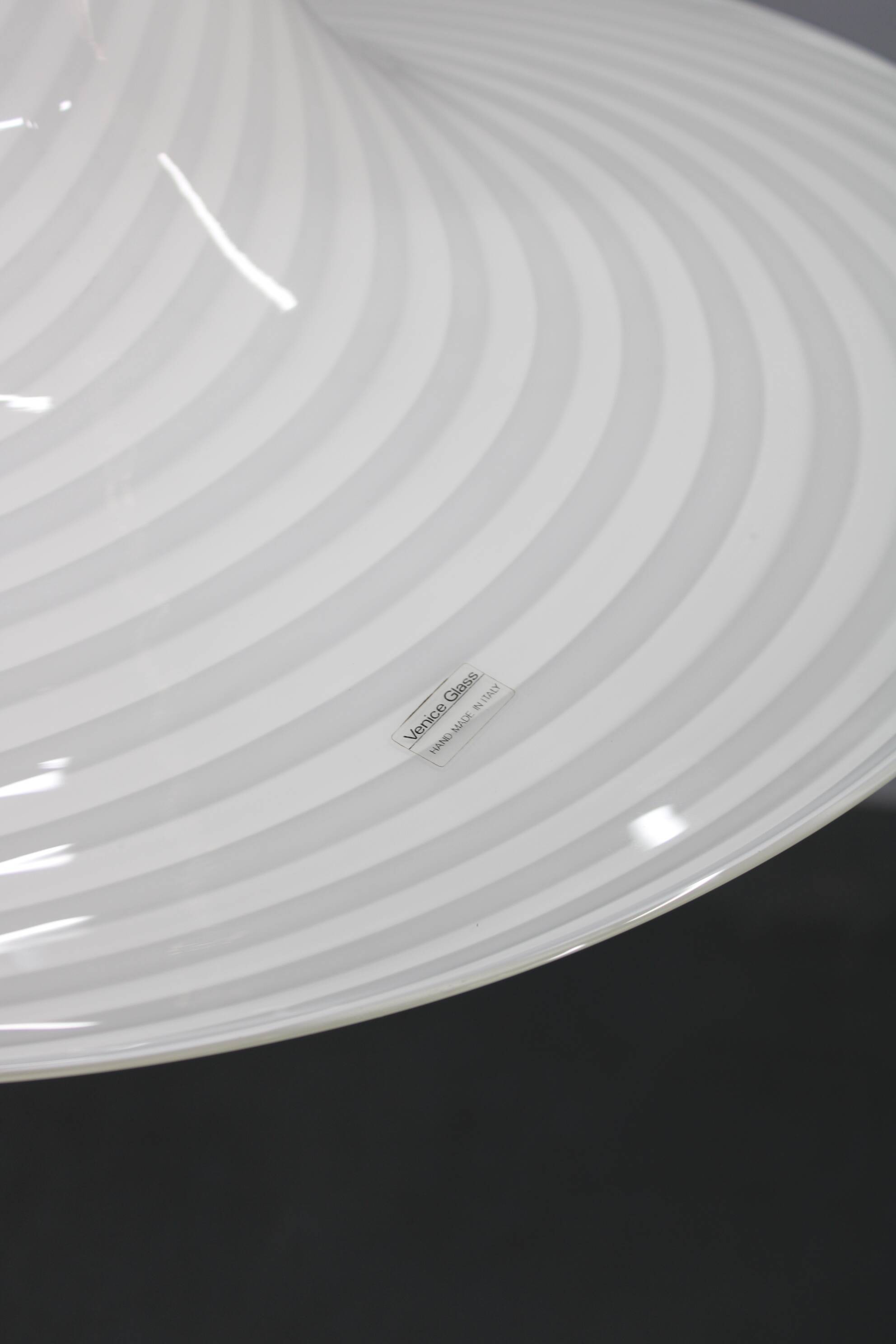 1970s Glass Pendant light By Venice Glass, Italy