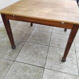 Old large square farmhouse style table