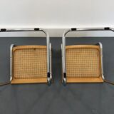 Pair chairs design Marcel Breuer, Italy, 1980