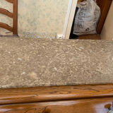 Old 4 drawer chest of drawers with marble top