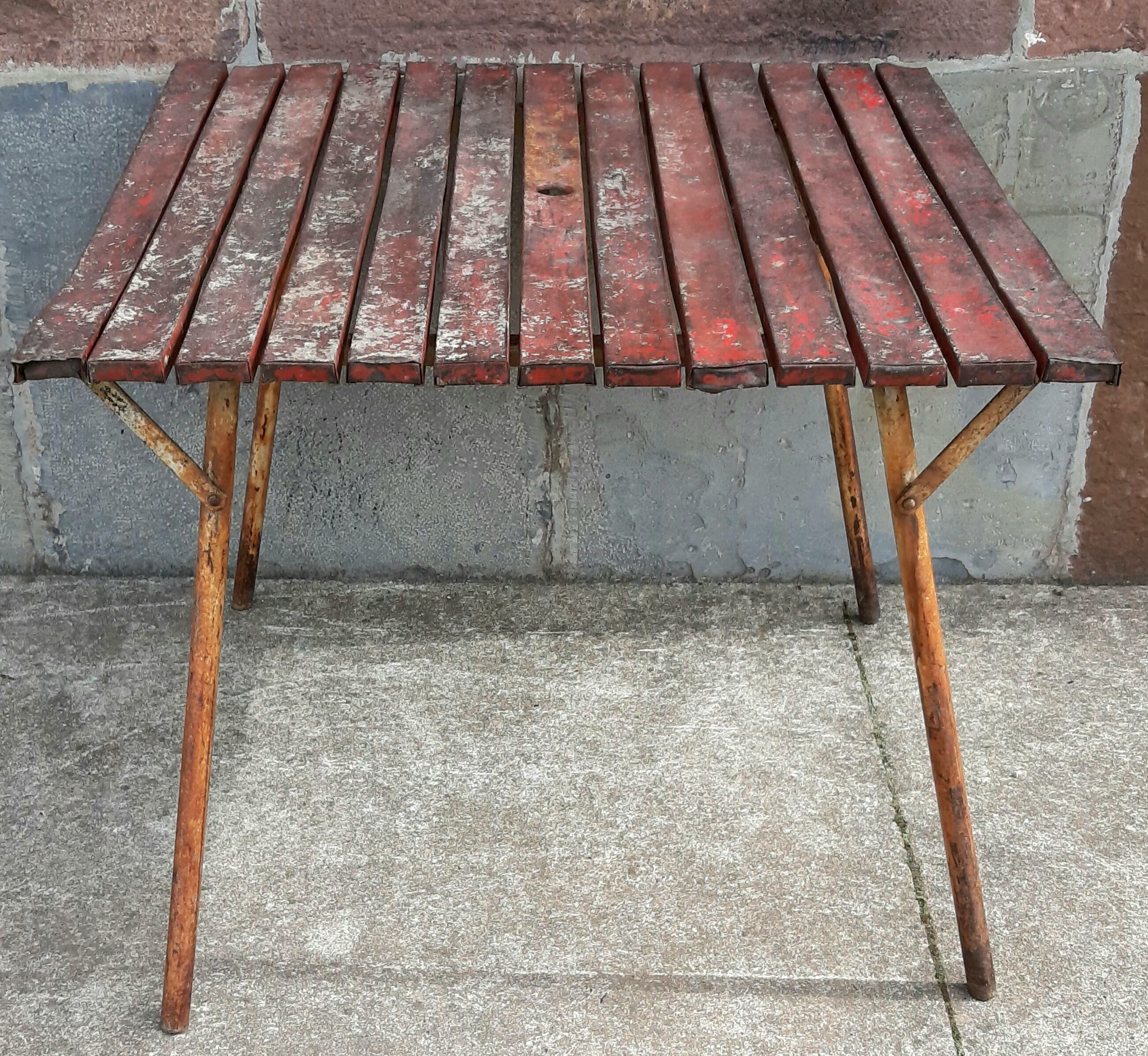 1960s folding garden table