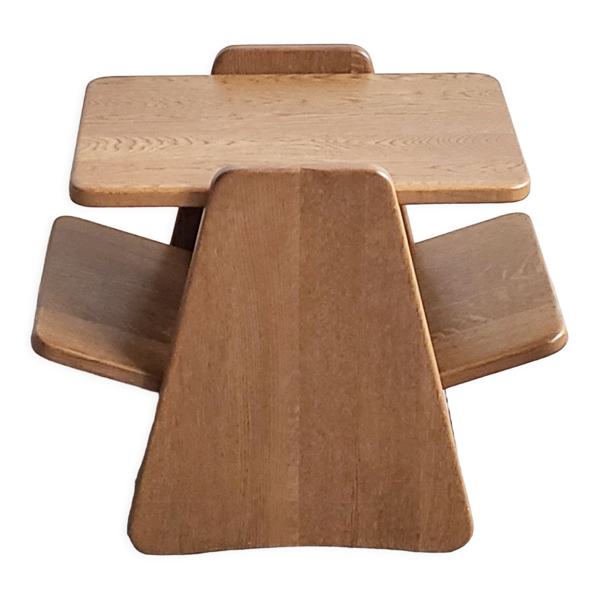 Vintage magazine holder side table 1960