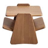 Vintage magazine holder side table 1960