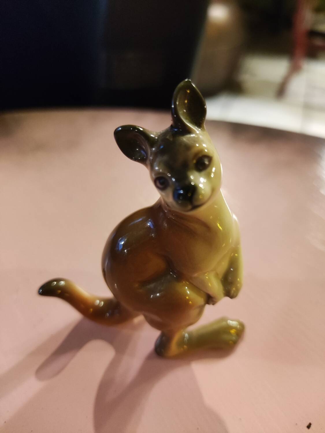 Kangaroo porcelain figurine