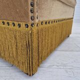 1960s, Danish lounge chair, green furniture velour, original condition.