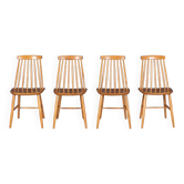 4 chaises de salle à manger danoises Farstrup rétro des années 1950