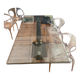 Table de repas roche bobois avec 2 allonges de 40 cm intégrées