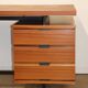 Vintage mahogany desk by Pierre Guariche edition Minvielle, 1960
