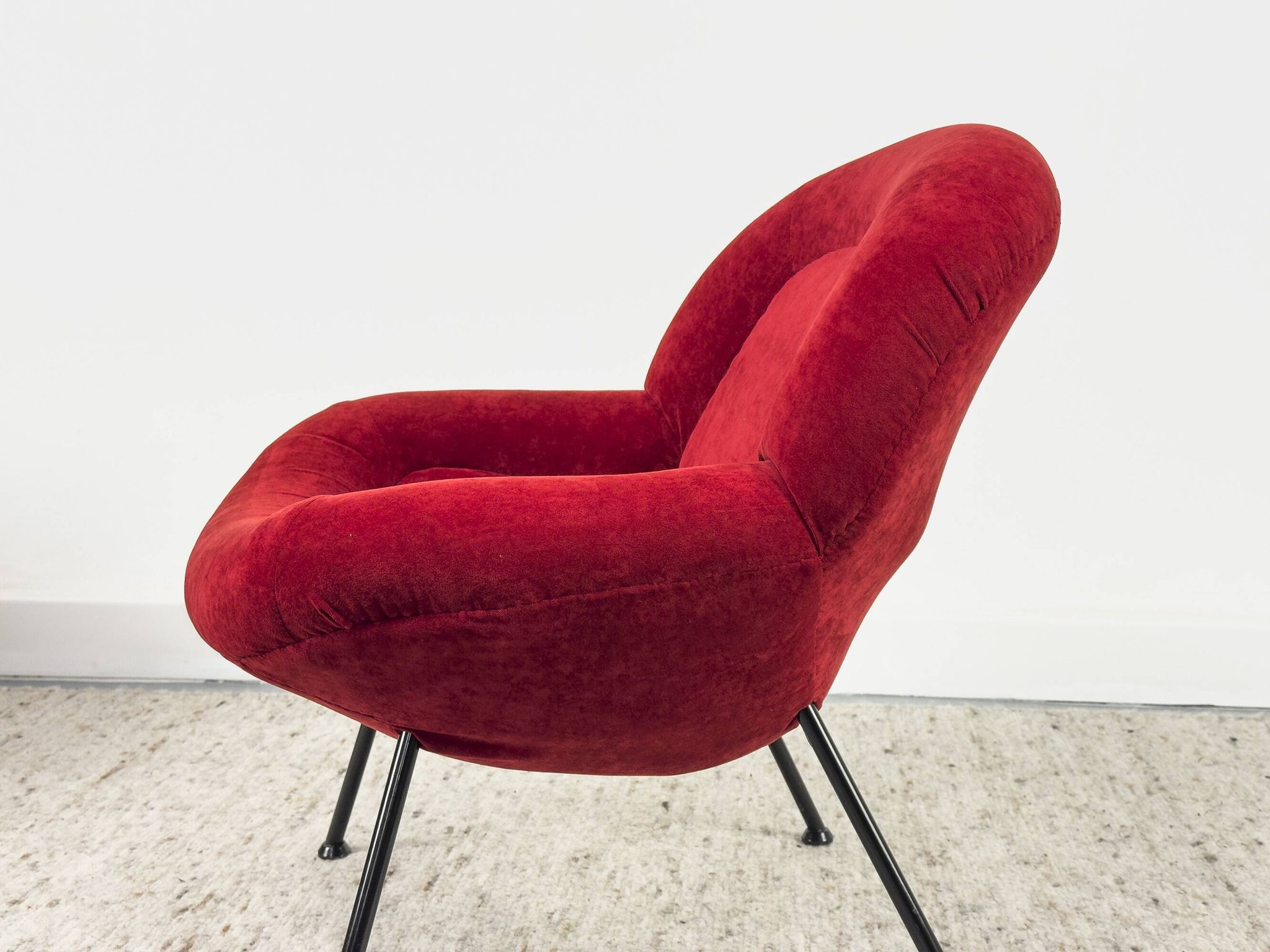 Red loungers by Fritz Neth for Correcta, 1950s, set of 2