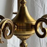 Lustre classique doré à 5 bras de lumière