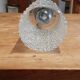 Vintage lamp brass and granite glass